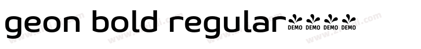 geon bold regular字体转换